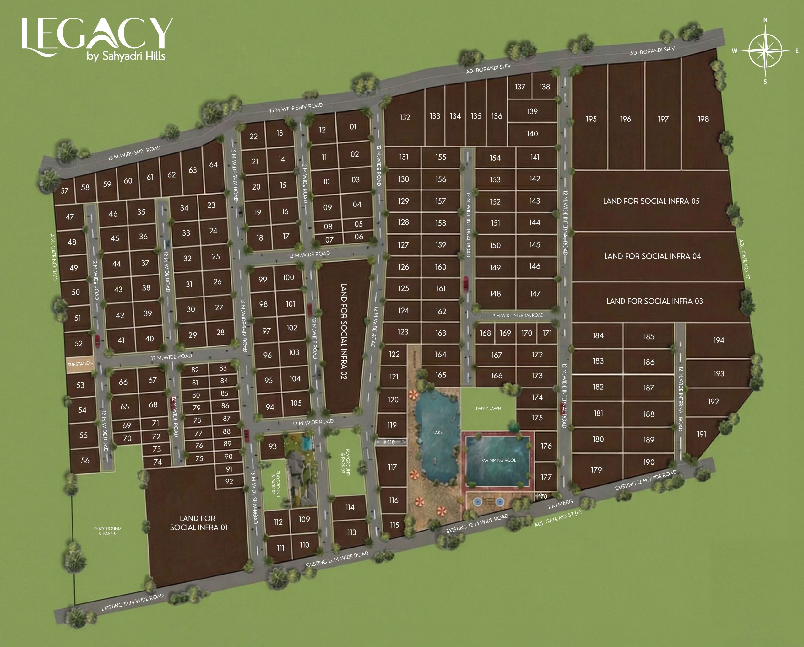 Sahyadri Hills Master Layout Plan