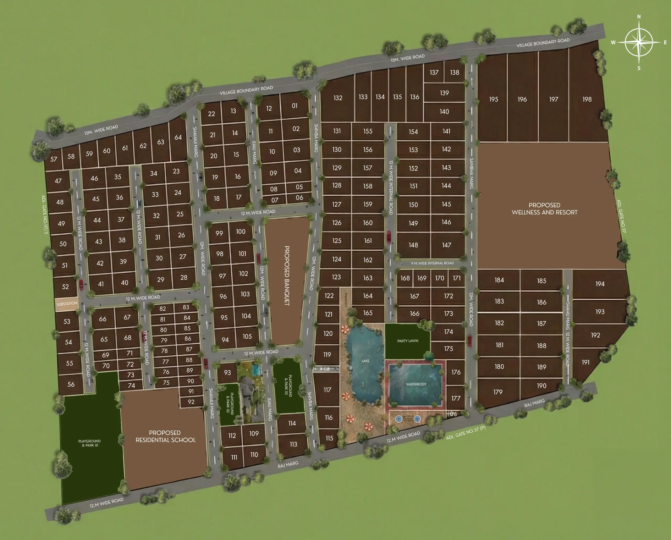 Sahyadri Hills Master Layout Plan